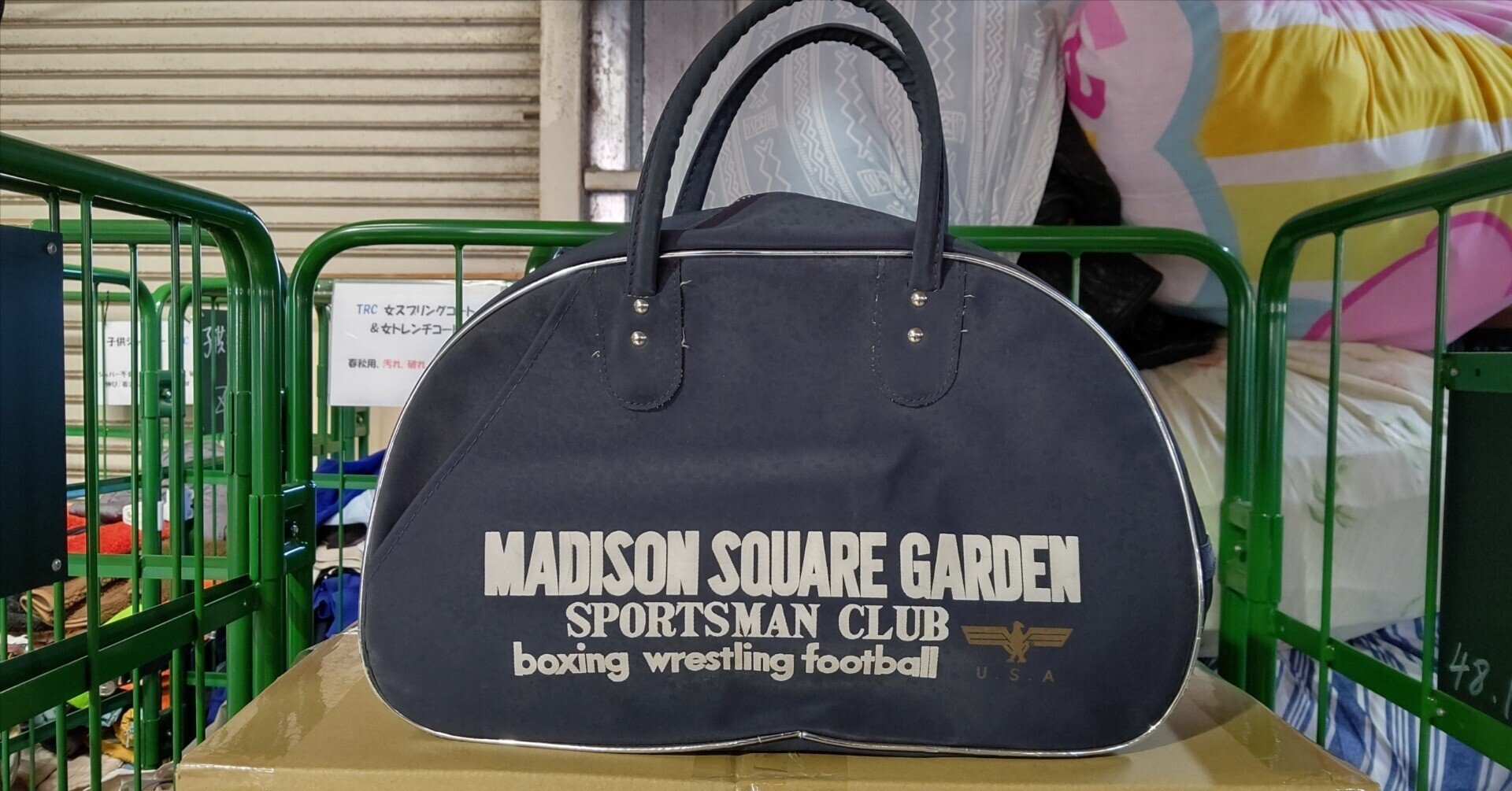 MADISON SQUARE GARDEN ハンドバッグ ネイビー マディソン スクエア