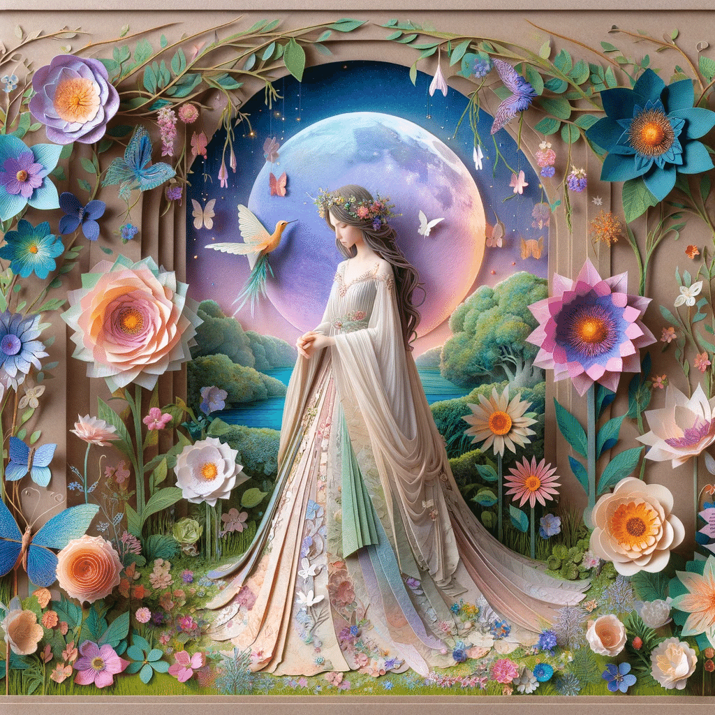 MY GPT. 立体デコパージュ in 花のフレーム｜ものぐさサブスク生活