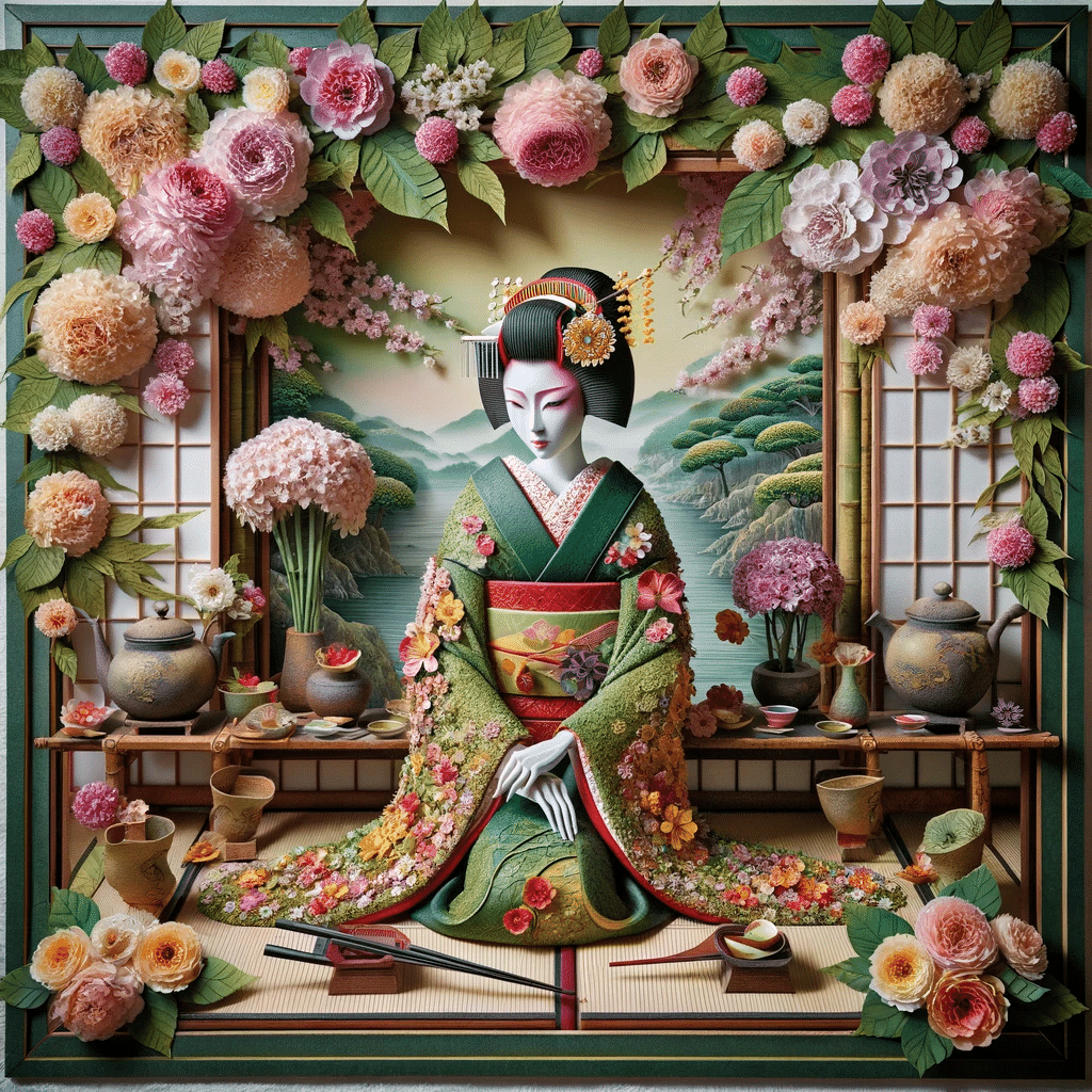 クラシックな木製フレームの花絵はバラデコパージュ作品 ルドゥテのバラのフレーム額絵、シシリーメアリーバーカーの