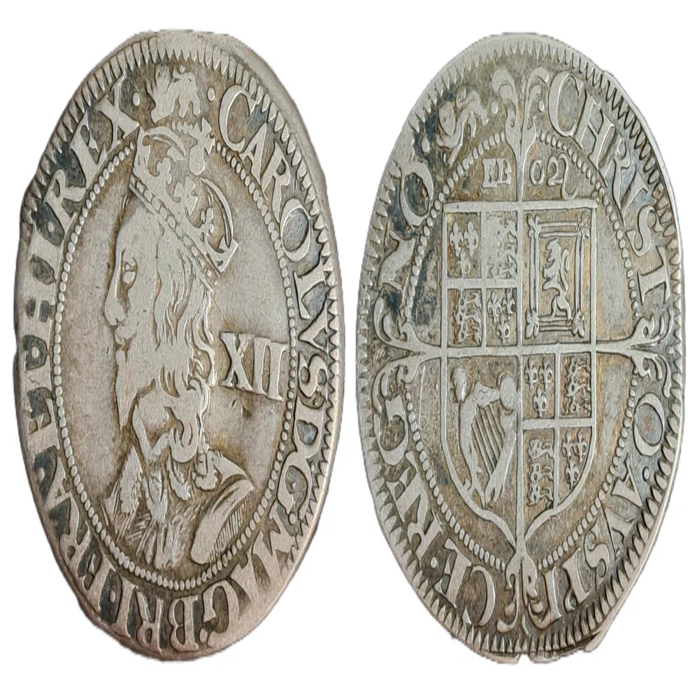 貨幣備忘録】 チャールズ1世 1シリング銀貨（York mint）｜おんし