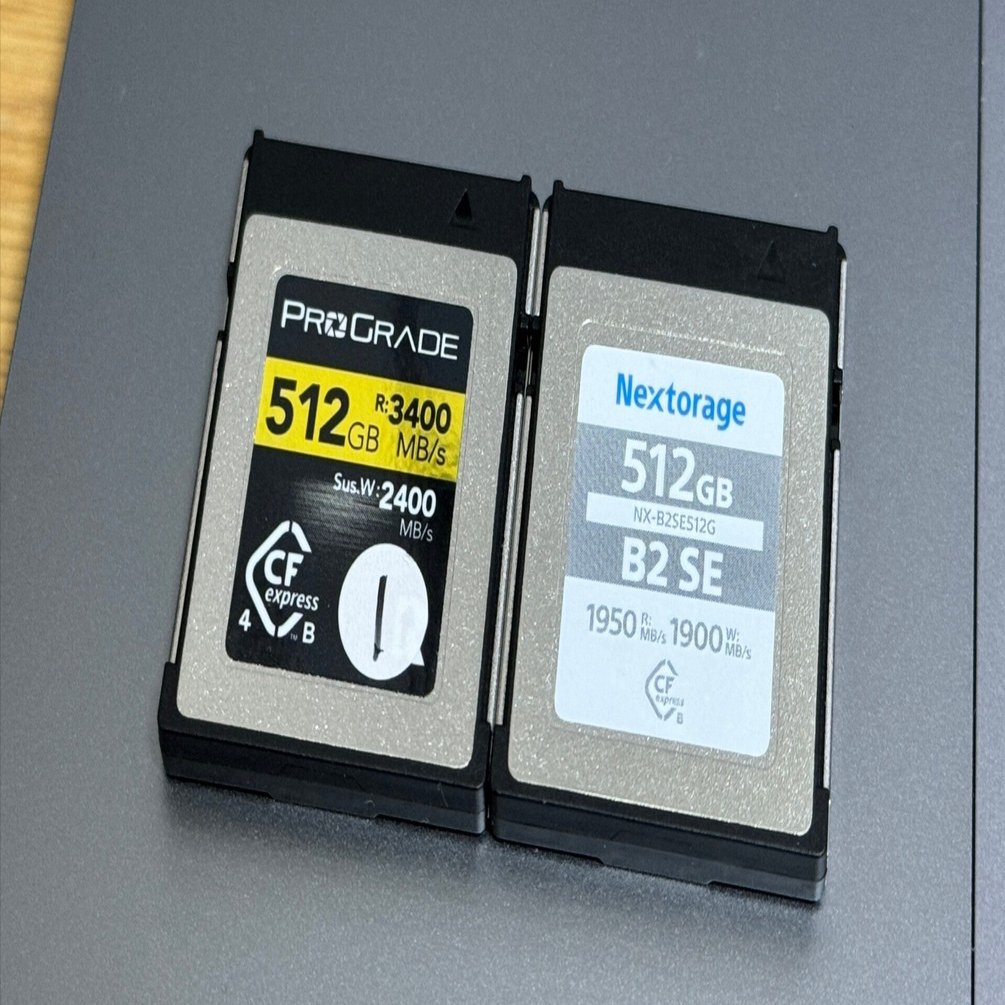 メモリーカードの容量選び（主にCFexpress）｜タカシ