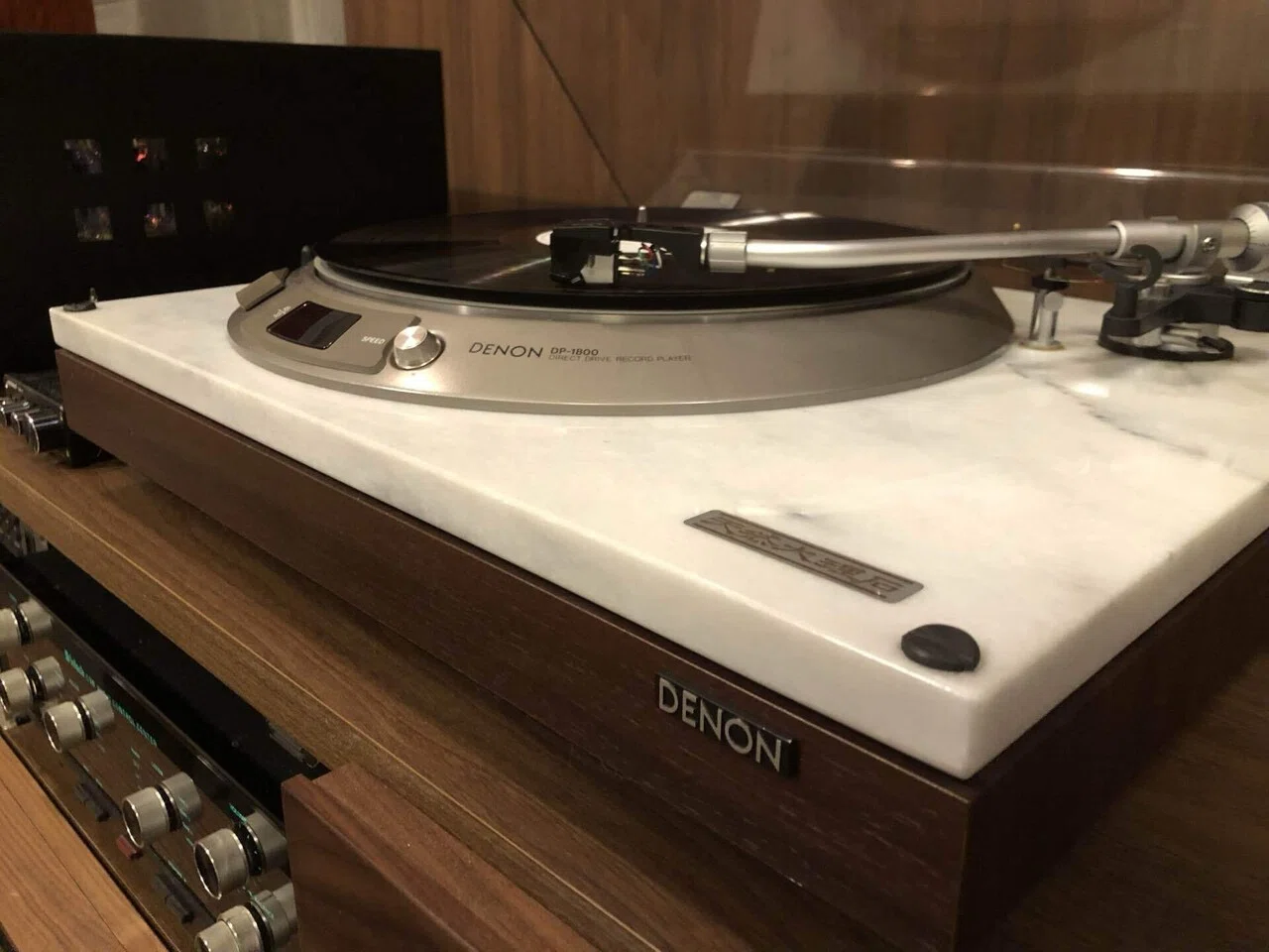 大理石のターンテーブルDENON DP-1800とGRADO Prestige Black3 