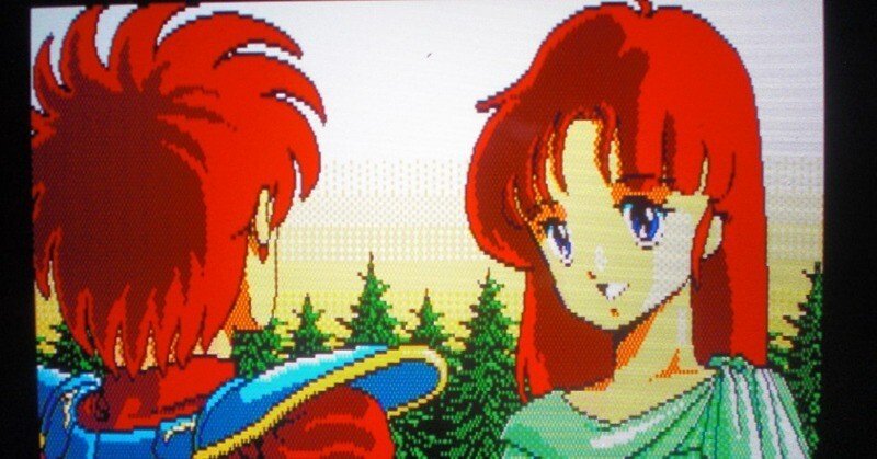 【激レア】イースⅡ下敷き② イースⅡ、噂の半キャラずらし再び②＆お絵かき｜樹中遊路（きなかゆうじ）