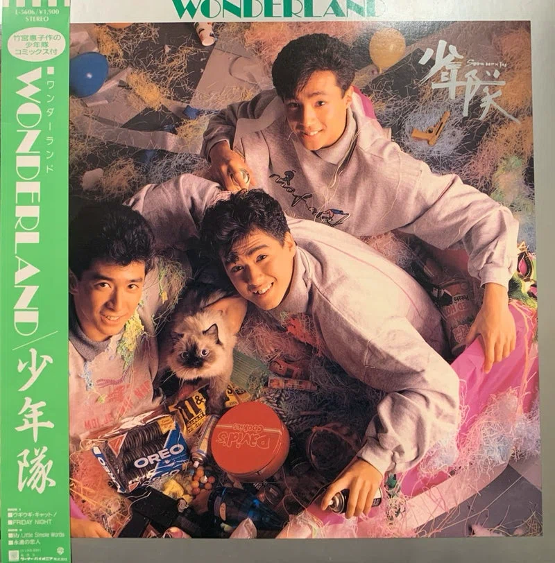 WONDERLAND』(少年隊) 竹宮恵子作の少年隊コミックス付｜桔梗の花