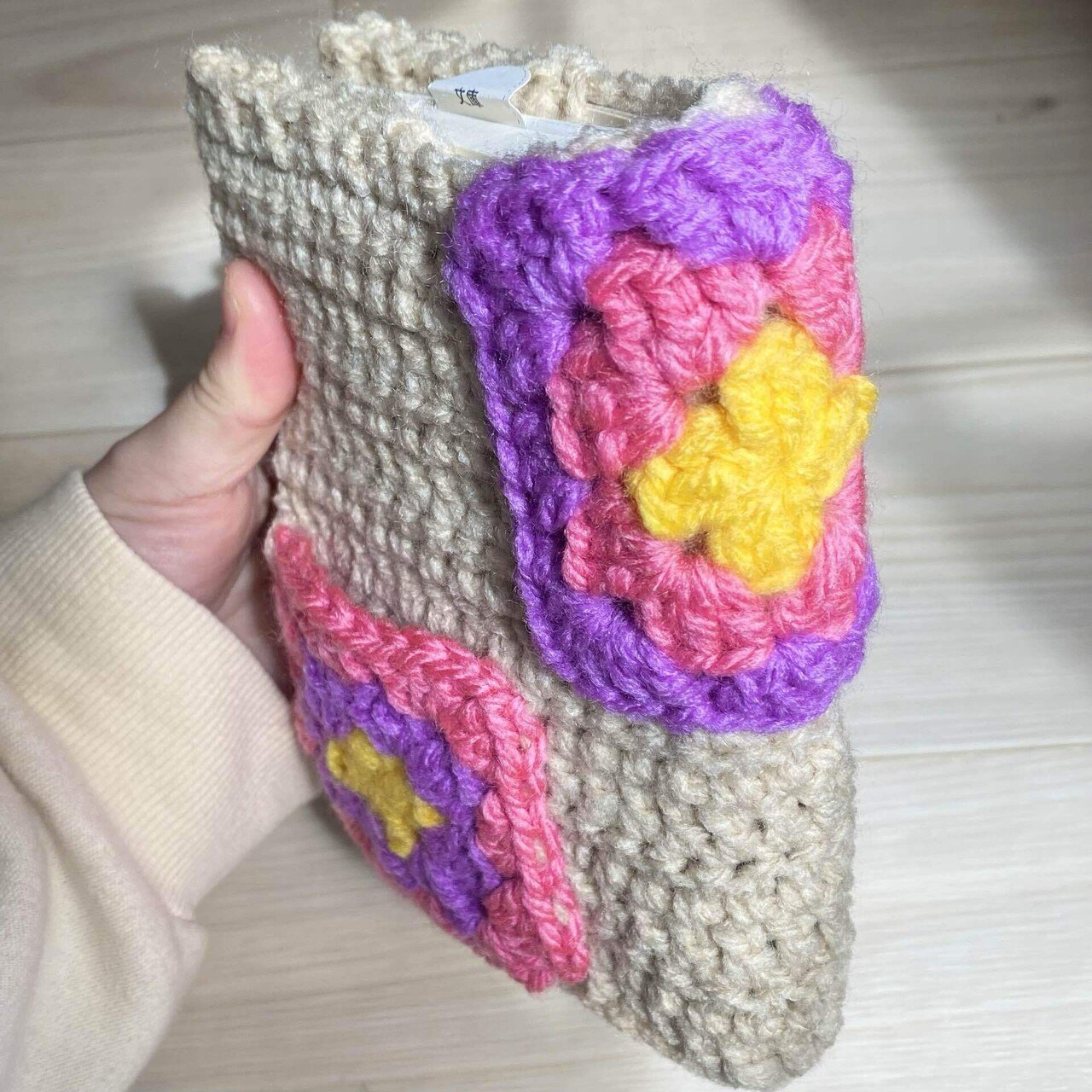 【専用】ブックカバーハンドメイド マルチケース ブックカバー 編み物 ハンドメイド（編み物