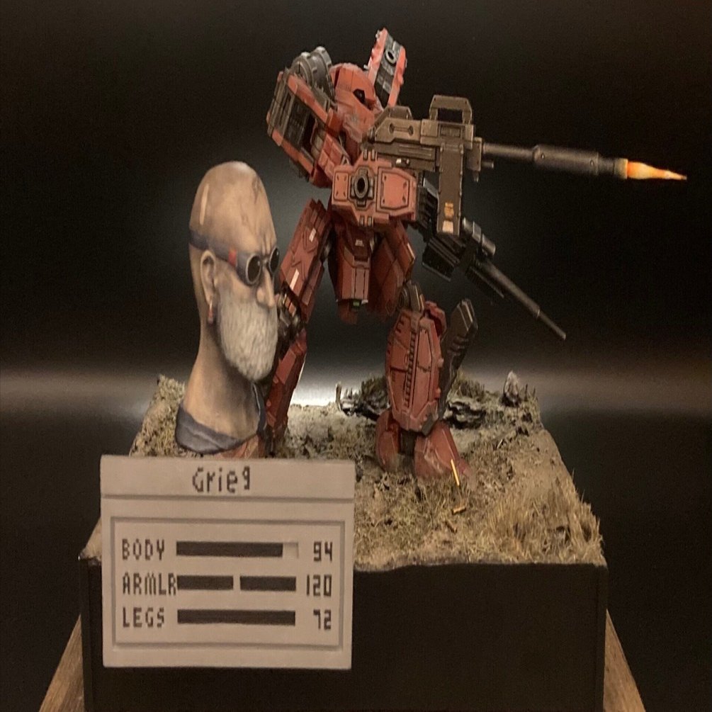 フロントミッションのジオラマつくってみた 1/72フロスト＆地獄