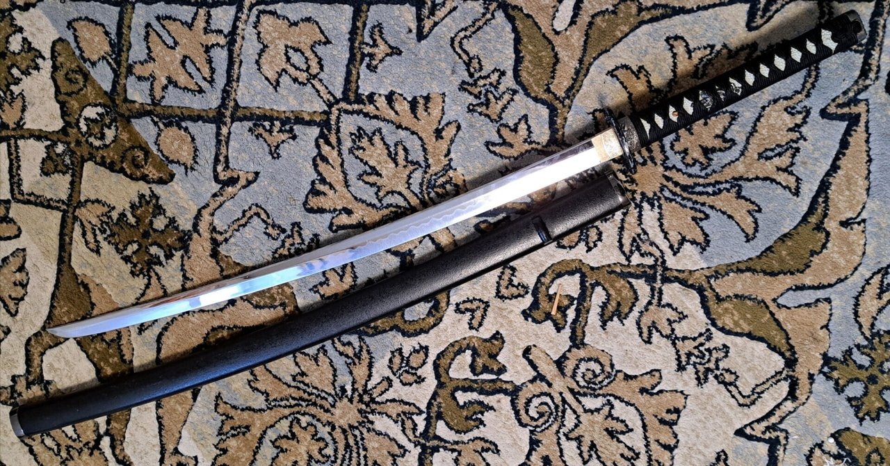 サイトウ】金属製 模造刀 大刀 A 黒石目 美術刀剣 模造刀 黒石目大刀（