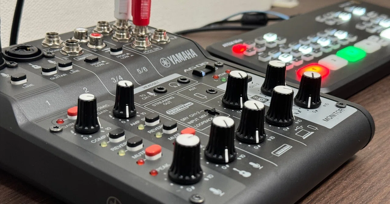 ATEM MiniとYAMAHA AG06でライブ配信する時の使い方解説｜松井 隆幸
