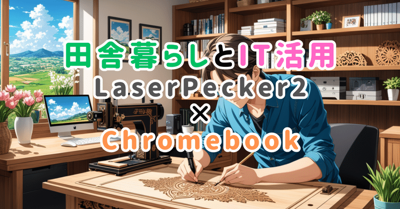 レーザー彫刻機とChromebook。android端末ノートPCの新しい活用方法