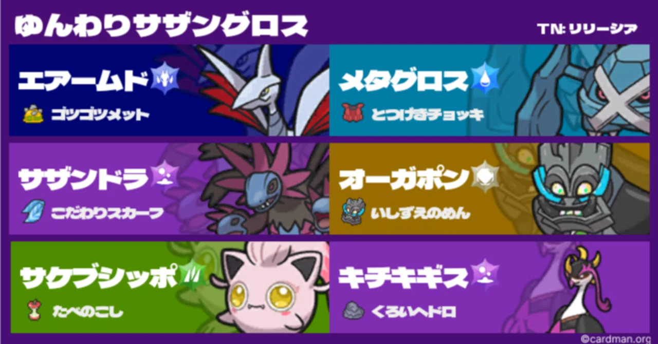 ポケモンSV S16 シングル 備忘録】ゆんわりサザングロス｜悠