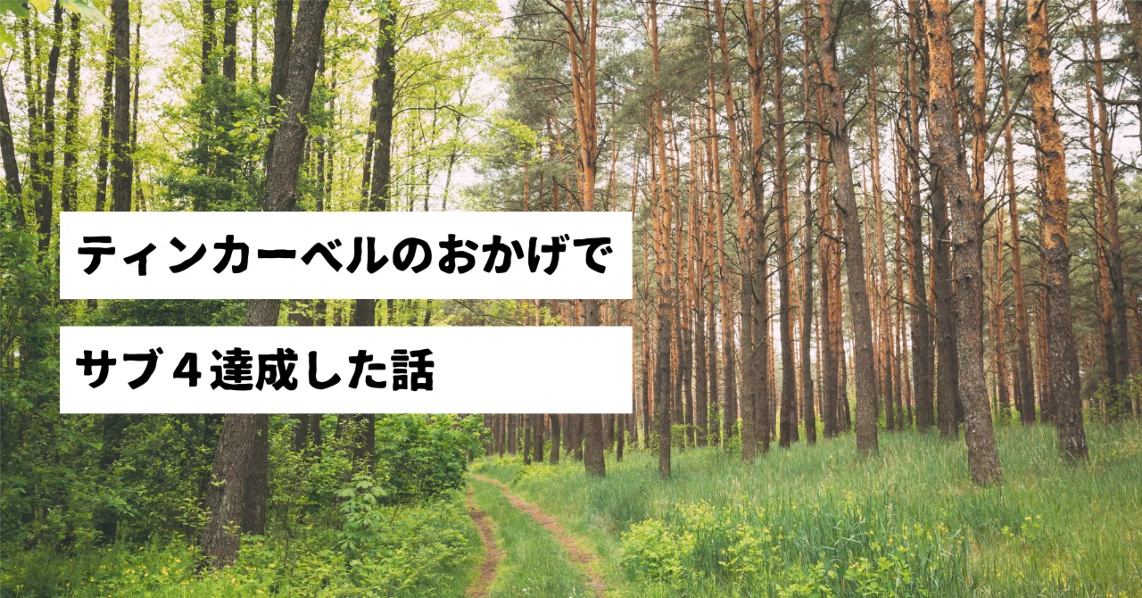 How I Achieved a Sub-4 Marathon Thanks to Tinker Bell｜ジョニー@人生に遊びを