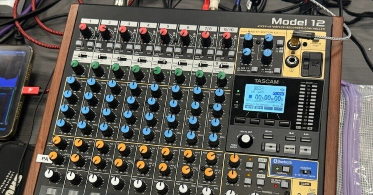 配信初心者にもオススメ！音声ミキサー「TASCAM model 12」は配信も録音もOKでコスパ