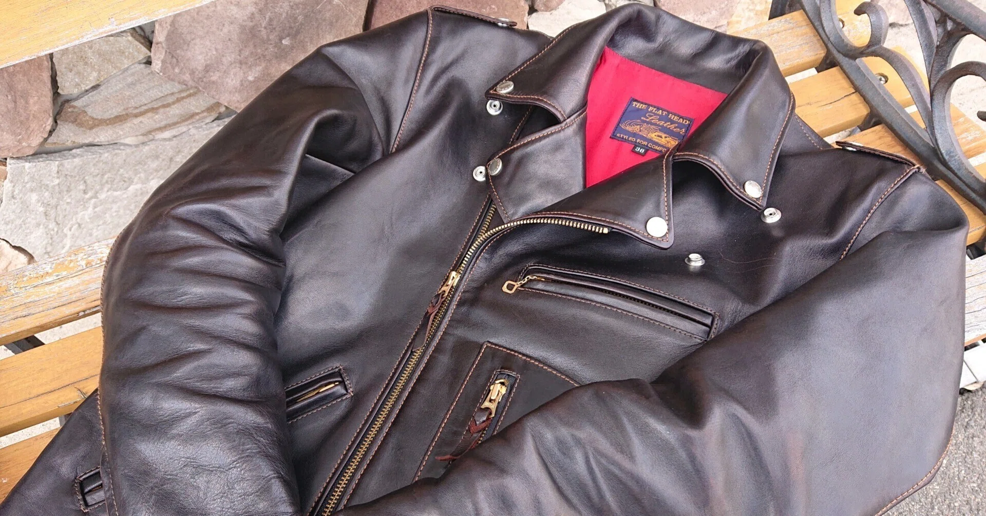 Flat Head レザージャケット 38 楽天市場】FLAT HEAD フラットヘッド ジャケット サイズ:38(M) ディア