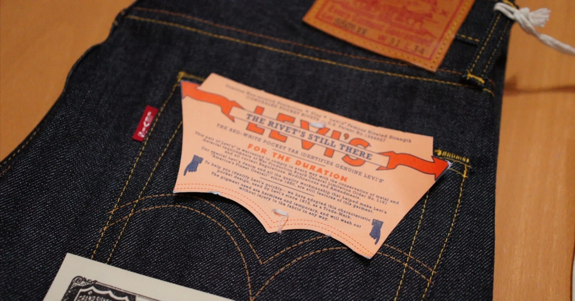 水通し、試着のみ　W34 Levis LVC 1944 S501XX 水通し、試着のみW34 Levis LVC 1944 S501XX