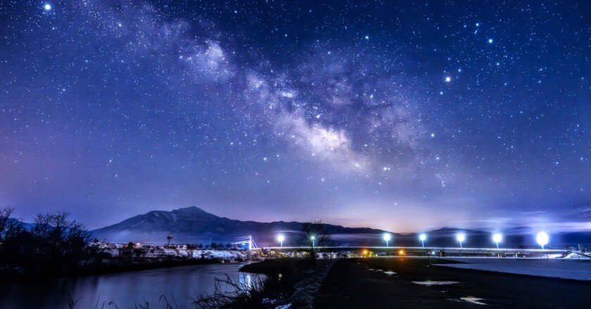 ⭐河川敷公園で見た天の川/Milky Way seen at Riverside Park