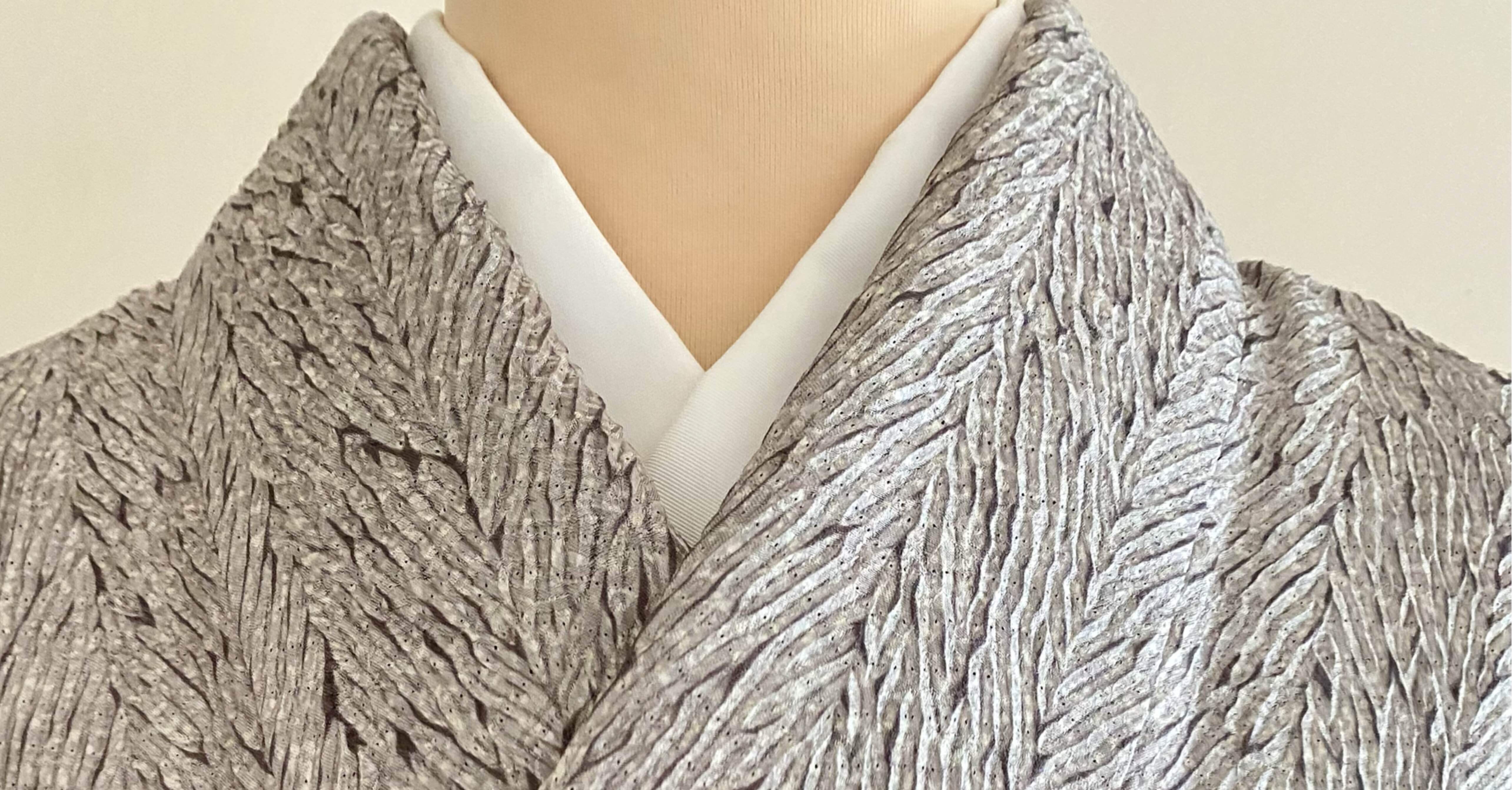 杢目絞り　着物 藤娘杢目絞り単衣着物｜夢吉きもの