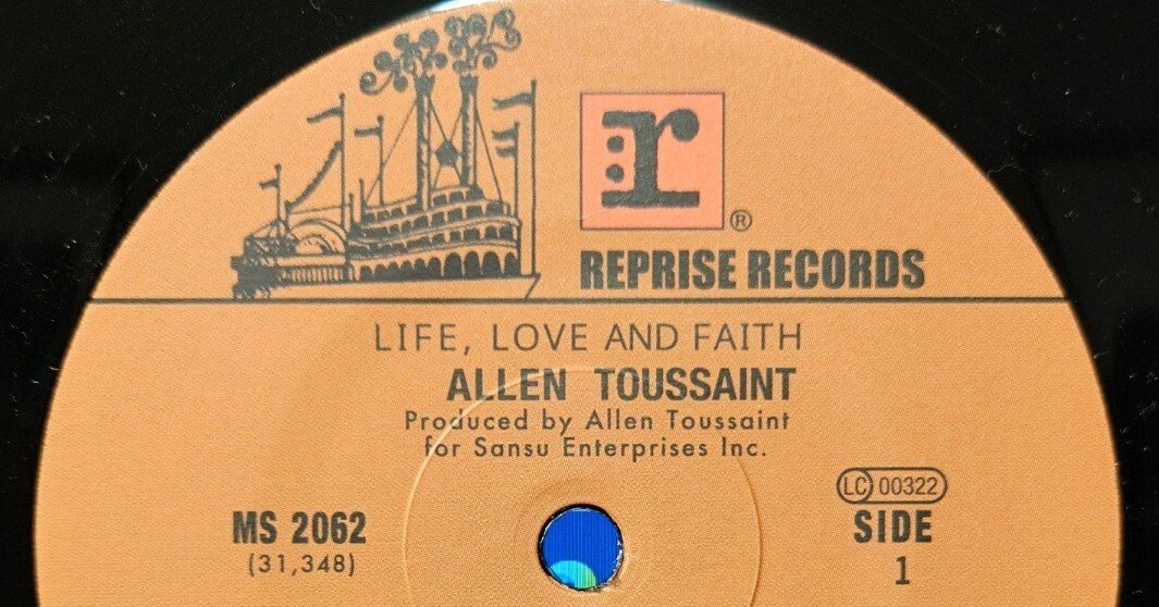 1972年レコード]37)ALLEN TOUSSAINT : LIFE,LOVE AND FAITH｜ワイバーン