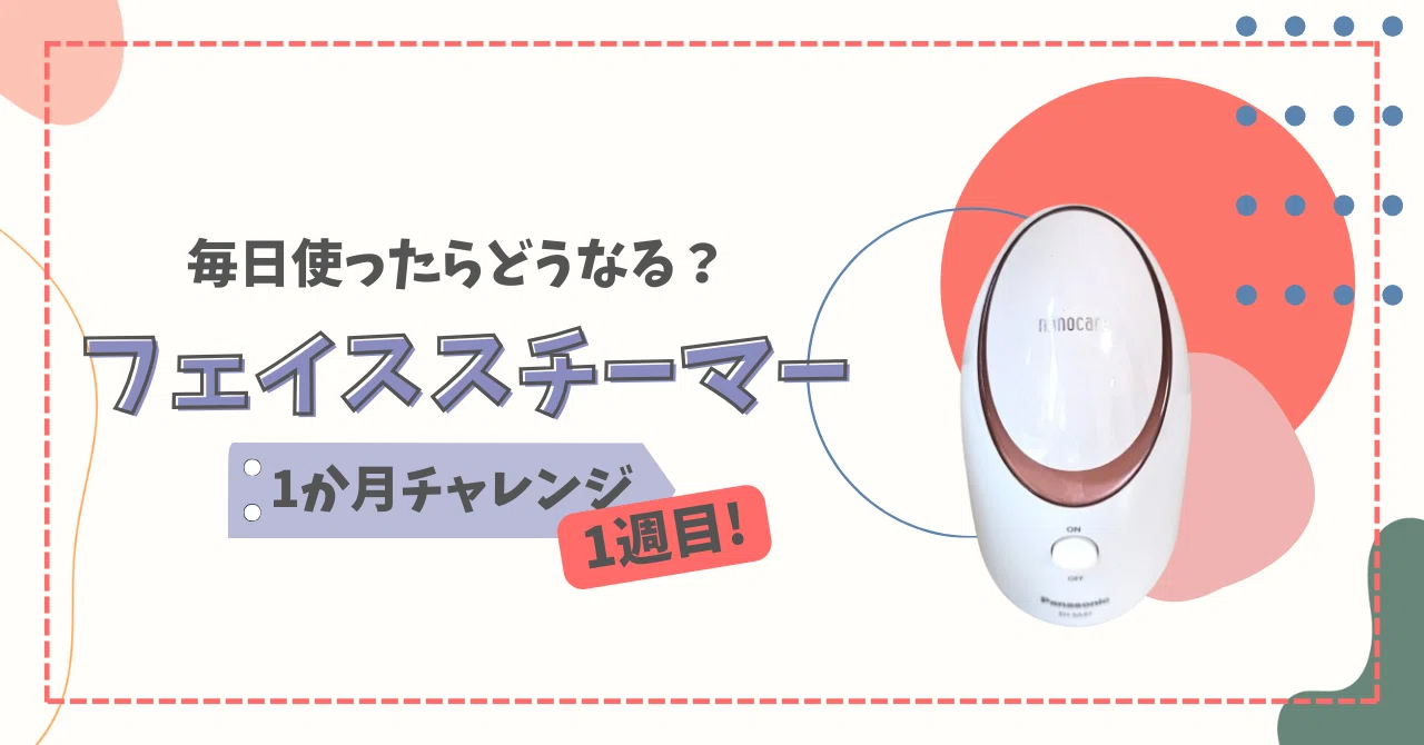 フェイススチーマー毎日使ったらどうなる？【1か月チャレンジ①】｜まえだ