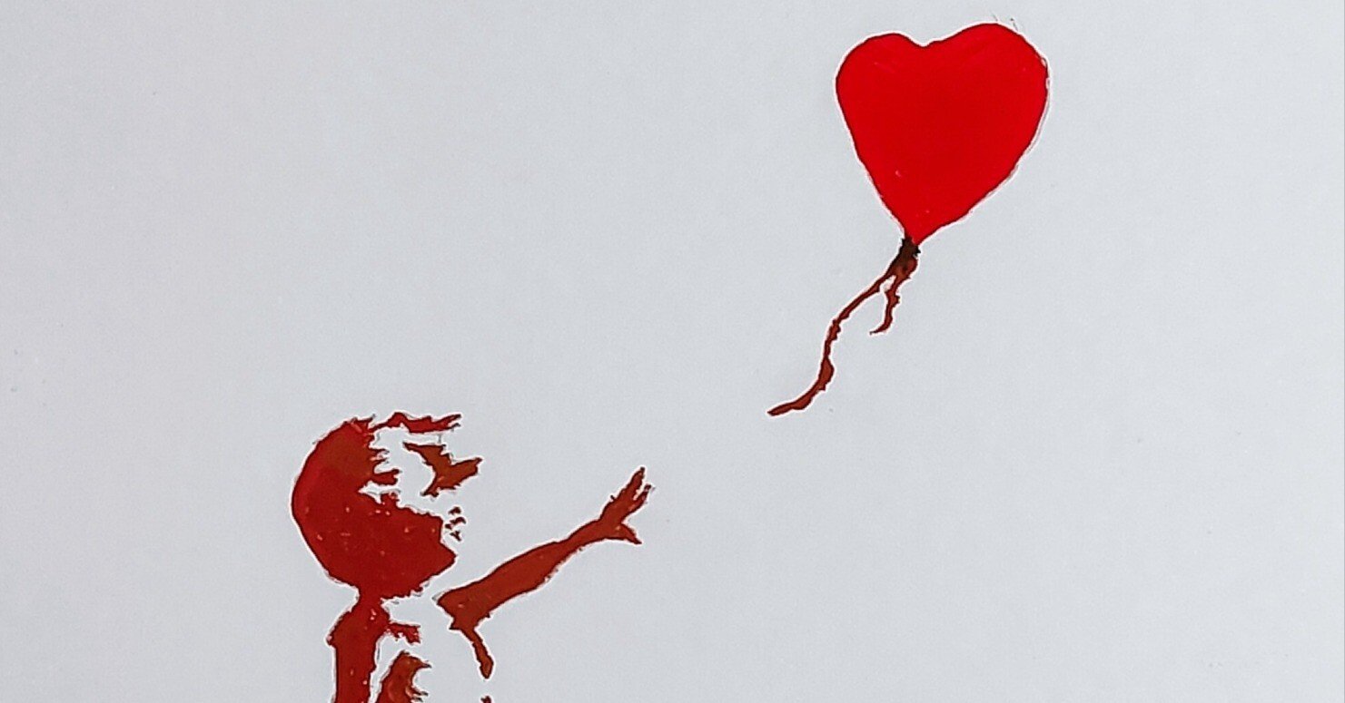 給水と水で風船「絵画」原画 8e59666ef955eba03e719562c96d71