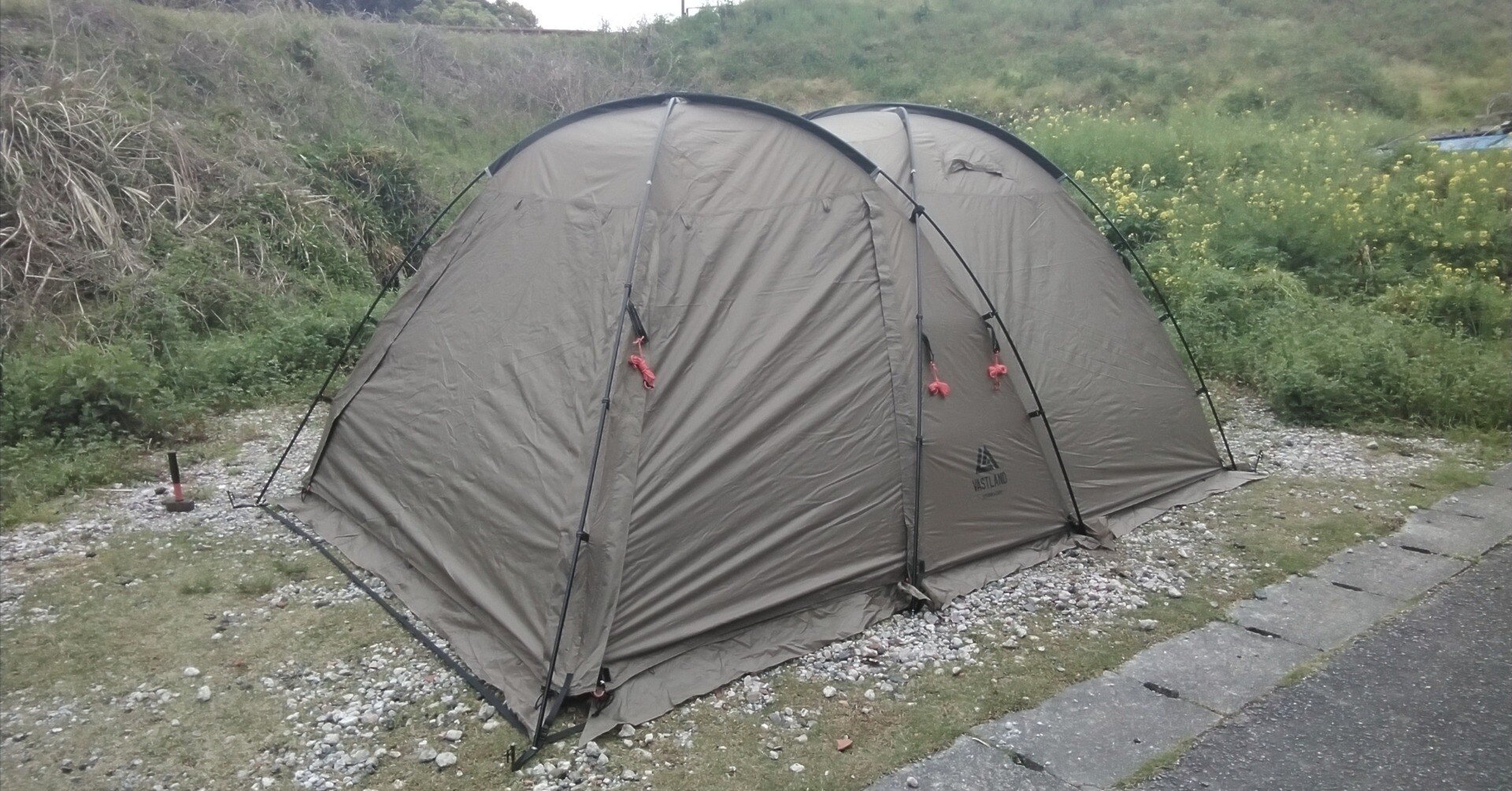 VASTLAND 2ルームドームテントS試し張り｜尾上祐一郎(テントバカ)