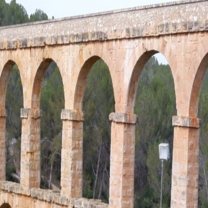 立体絵画の「ローマ帝国の水道橋遺跡」 ローマ帝国の水道橋遺跡」3D