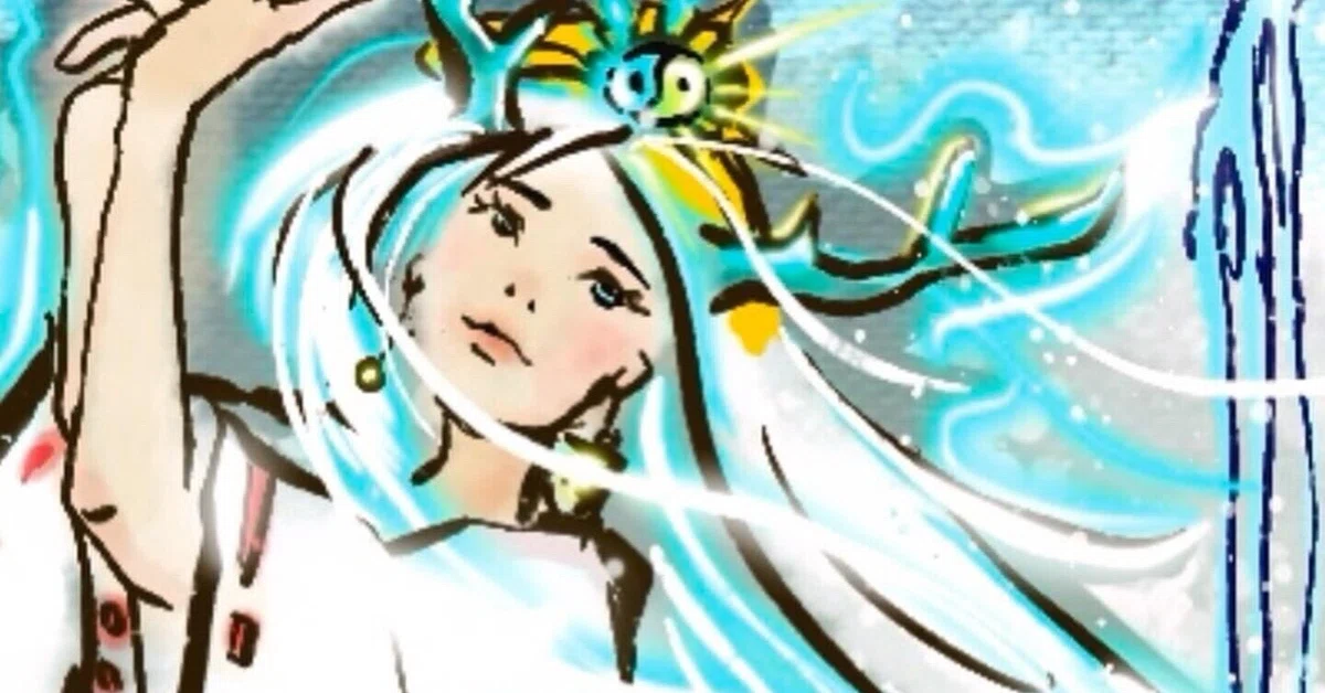 手描きイラスト 瀬織津姫 手描きイラスト 瀬織津姫