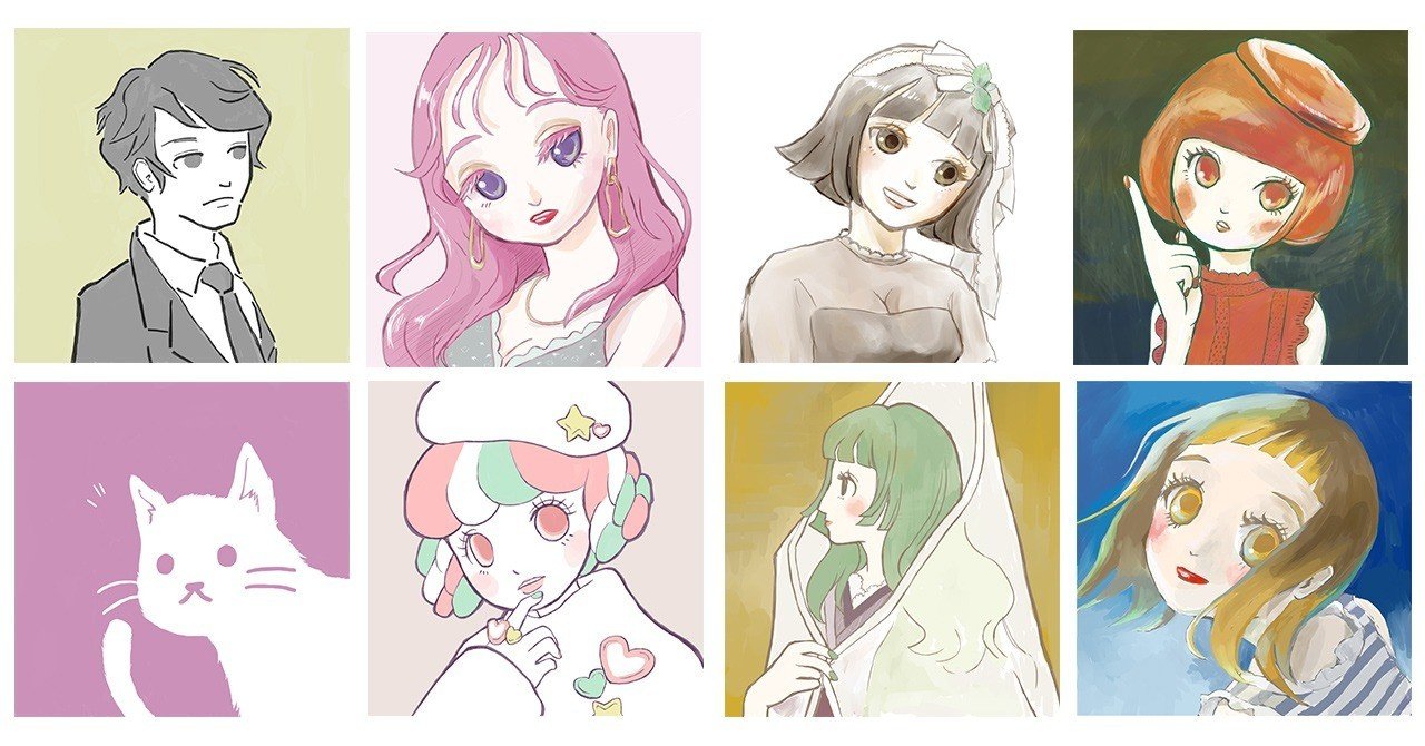 フリーアイコン描きました 作成工程などもご紹介します しあ Note