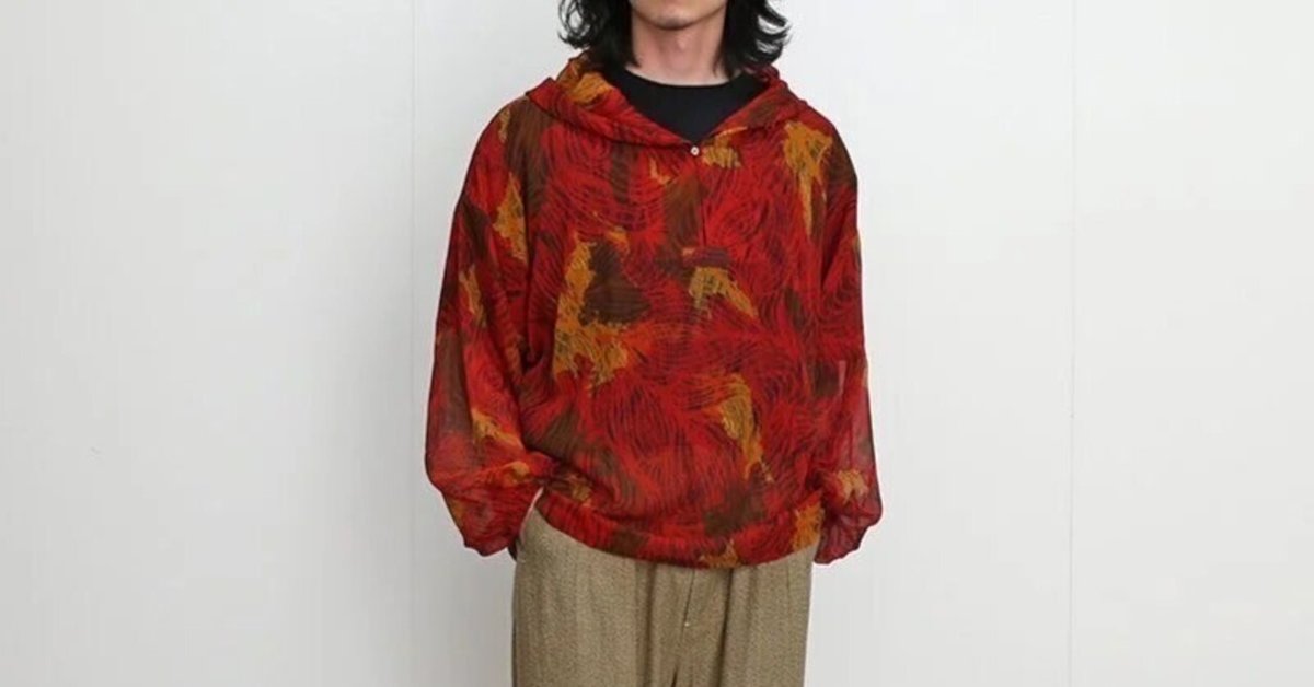 NICENESSらしい迷彩柄アウター。【4/6(土)12:00販売開始】【2024 S/S】【NICENESS ナイスネス】BIDDU / ビドゥ (  シルクシフォン スノーパーカー ) RED｜THIRTY' THIRTY'