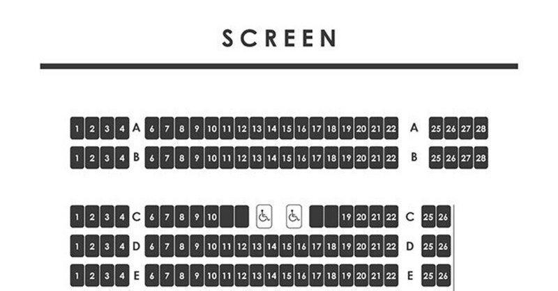 映画館の座席、どこに座る？