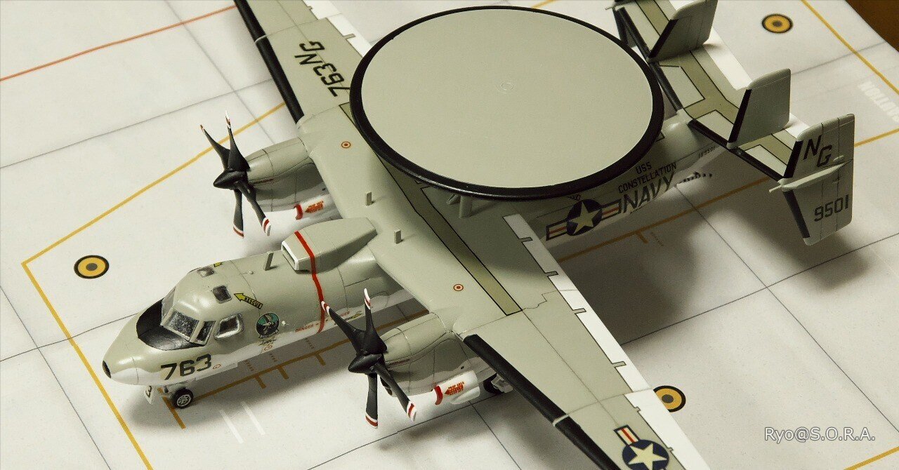 プラモデル製作記 フジミ 1/72 グラマン E-2C ホークアイ｜Ryo@S.O.R.A.