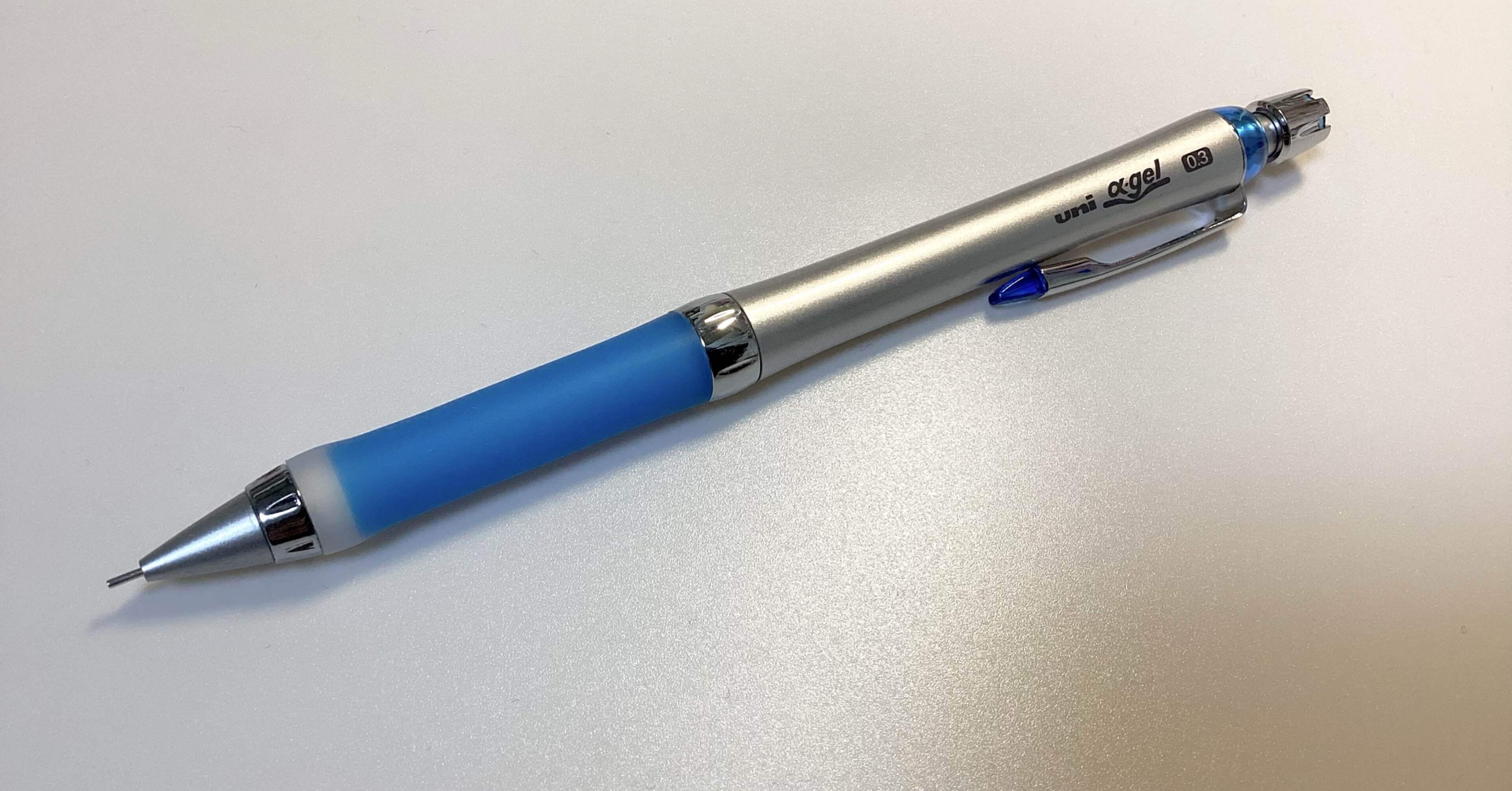 集中力が続くシャーペン！ユニ アルファゲル〈スリムタイプ：やわらか