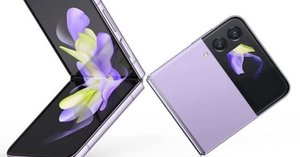 【故障機器】折りたたみ式スマートフォン パープル/ブラック 折りたたみスマホの第2弾、サムスン「Galaxy Z Flip」をauが独占販売