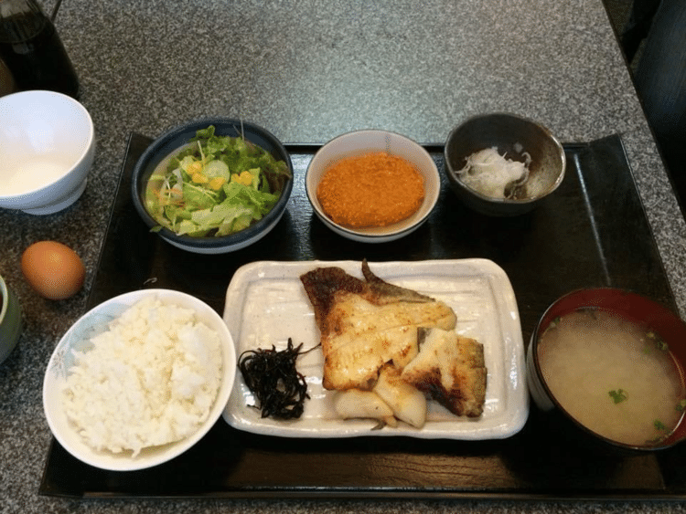 2016年のお昼は新川の旬菜 山のまとう鯛の西京焼き。この店は焼き魚天国ですな。