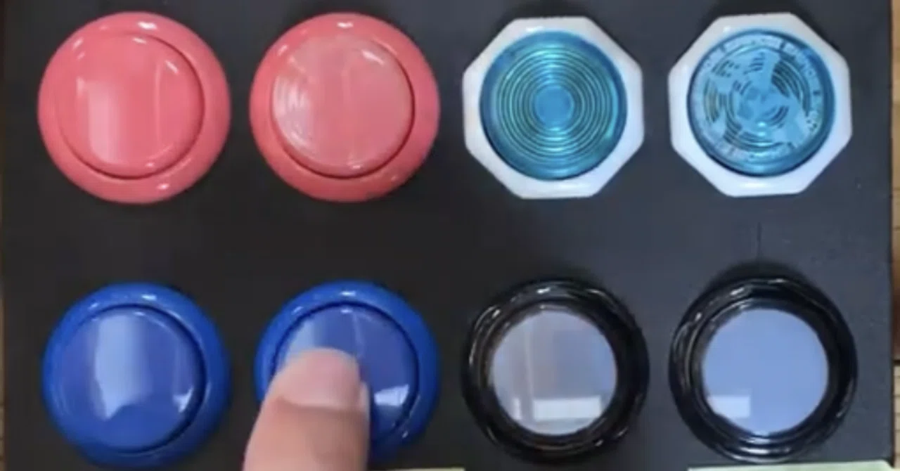 アケコンのパーツ、静音レバーと静音ボタン 003｜774