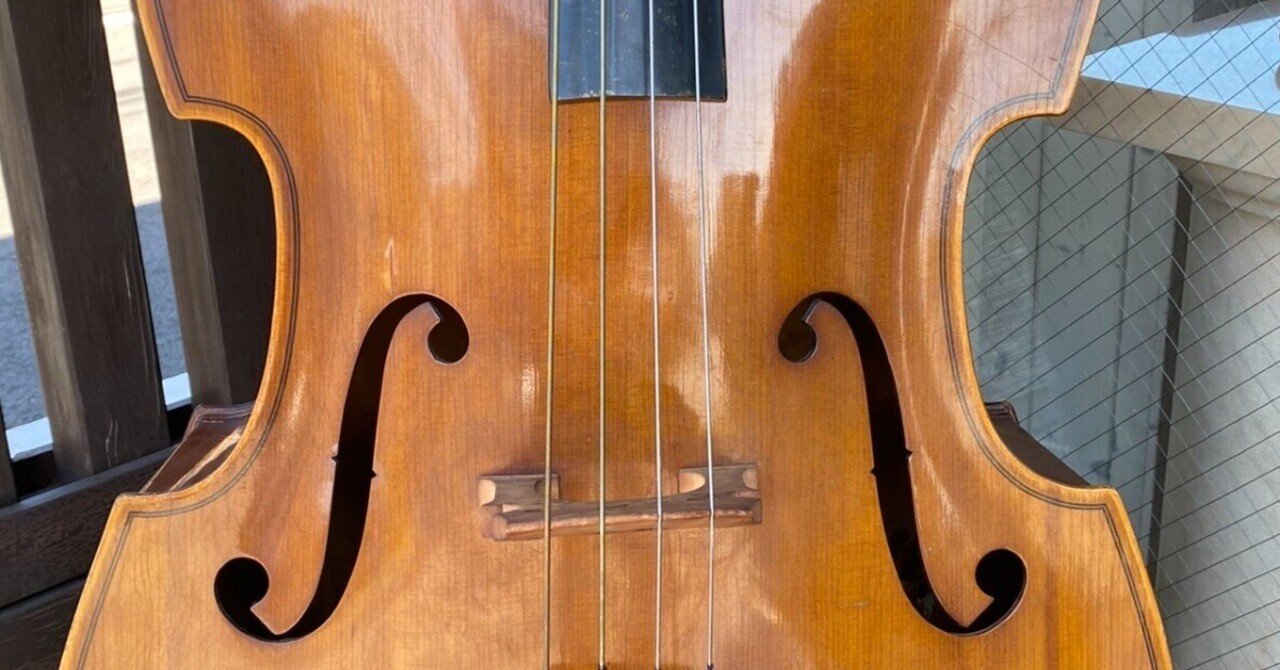 コントラバス クレモナ 国産 No.40 フラットバック ケース付き(ウッド  
