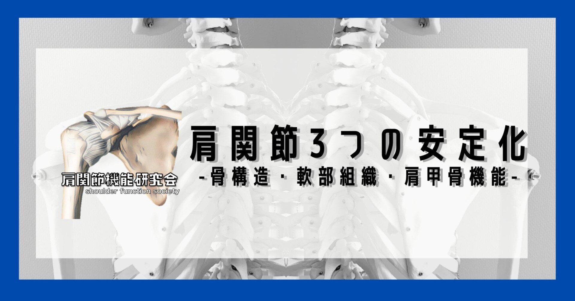 肩関節3つの安定化-骨構造・軟部組織・肩甲骨機能-｜肩関節機能研究会 郷間