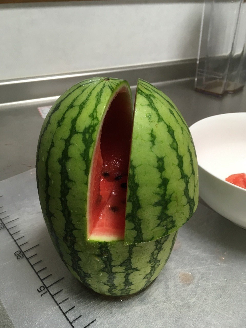 スイカ飾り切り 作り方ですよー えはな食堂 Note