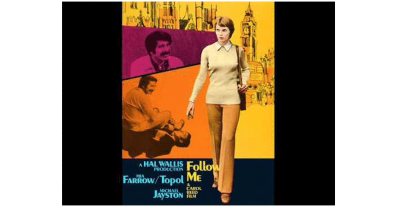 音楽：ジョン・バリー／ミア・フォロー主演映画『フォロー・ミー』ＯＳＴ盤 音楽：ジョン・バリー／ミア・フォロー主演映画『フォロー・ミー