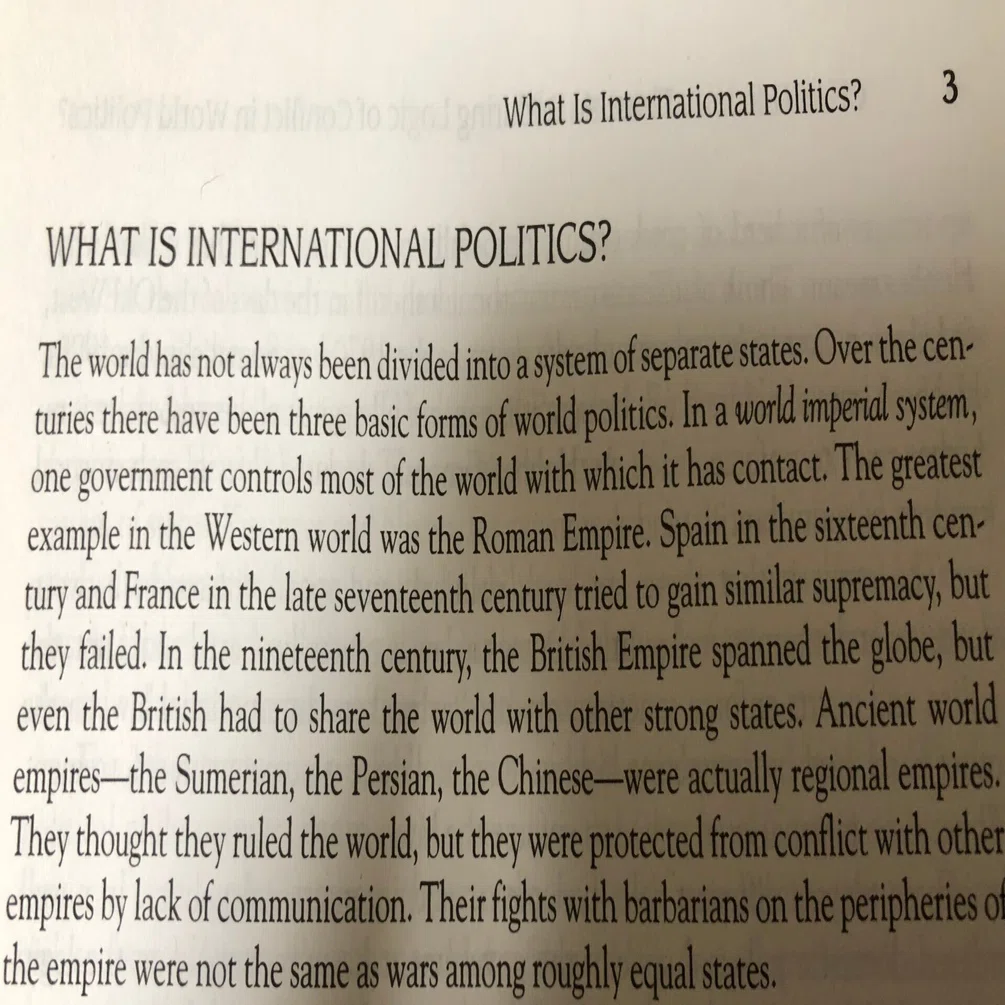 大学、大学院で国際政治学を勉強したい人に読んでほしい本を紹介します 