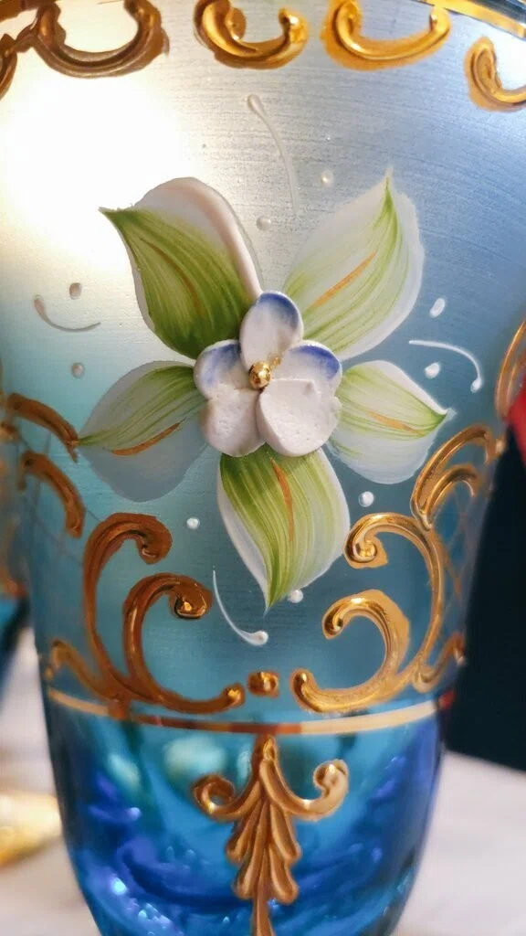 Laguna Murano-Venetian wine glass｜H ・Y