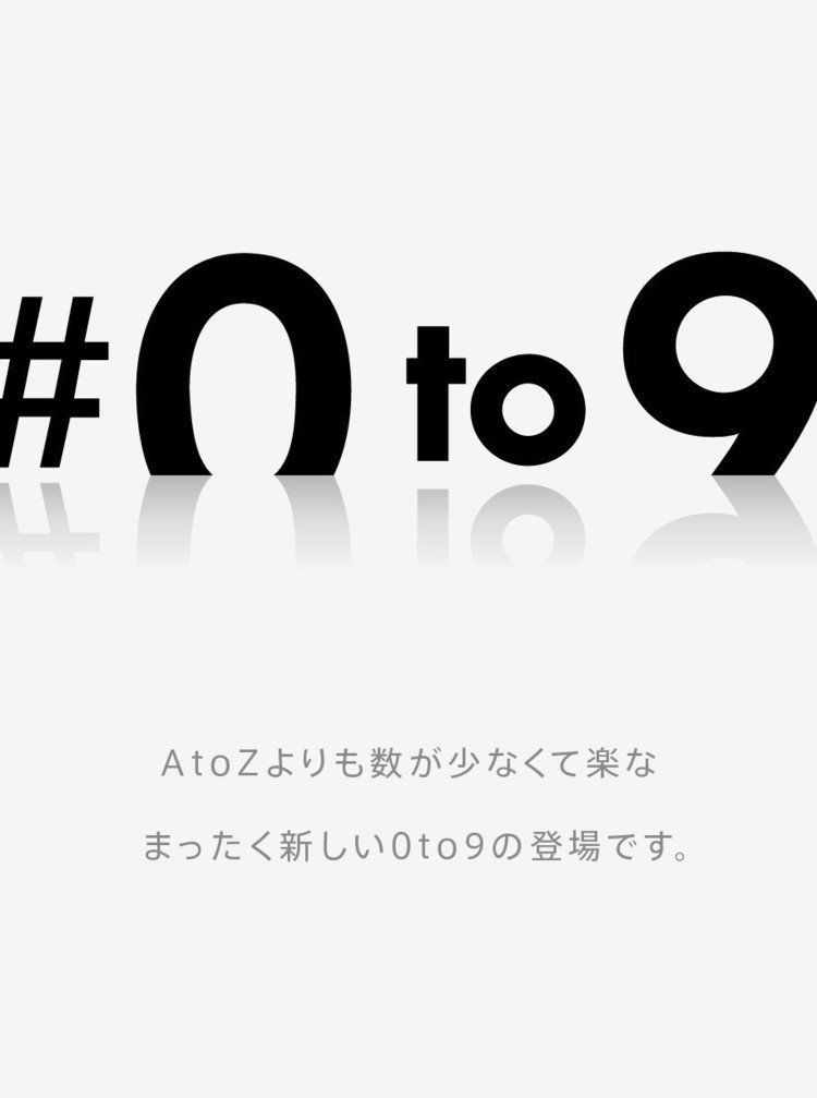 AtoZフィナーレでは応援コメントありがとうございました。 涙でもう前が見えない。。。 見えない。。。その見えない奥で数字が現れました、、 “0123456789”。。。。始めます。（え、まだやんのかよ！）