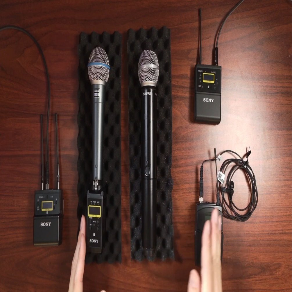 B帯のワイヤレスマイクで、同じ周波数を使うとどうなるのか試してみた