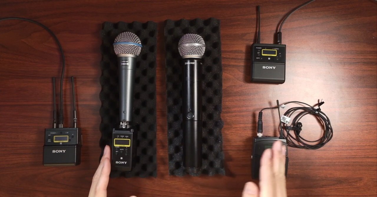 B帯のワイヤレスマイクで、同じ周波数を使うとどうなるのか試してみた