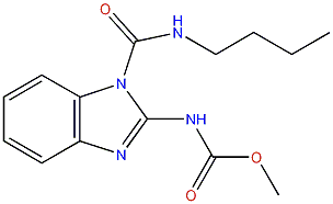 N-[1-(N-ノルマル-ブチルカルバモイル)-1H-2-ベンゾイミダゾリル]カルバミン酸メチル（別名ベノミル）｜17804-35-2）