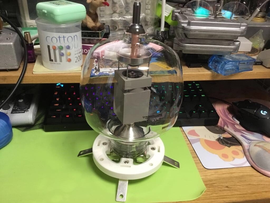 電子工作] 無駄に大きな真空管TB5/2500を使った卓上低出力アンプ「Fire  