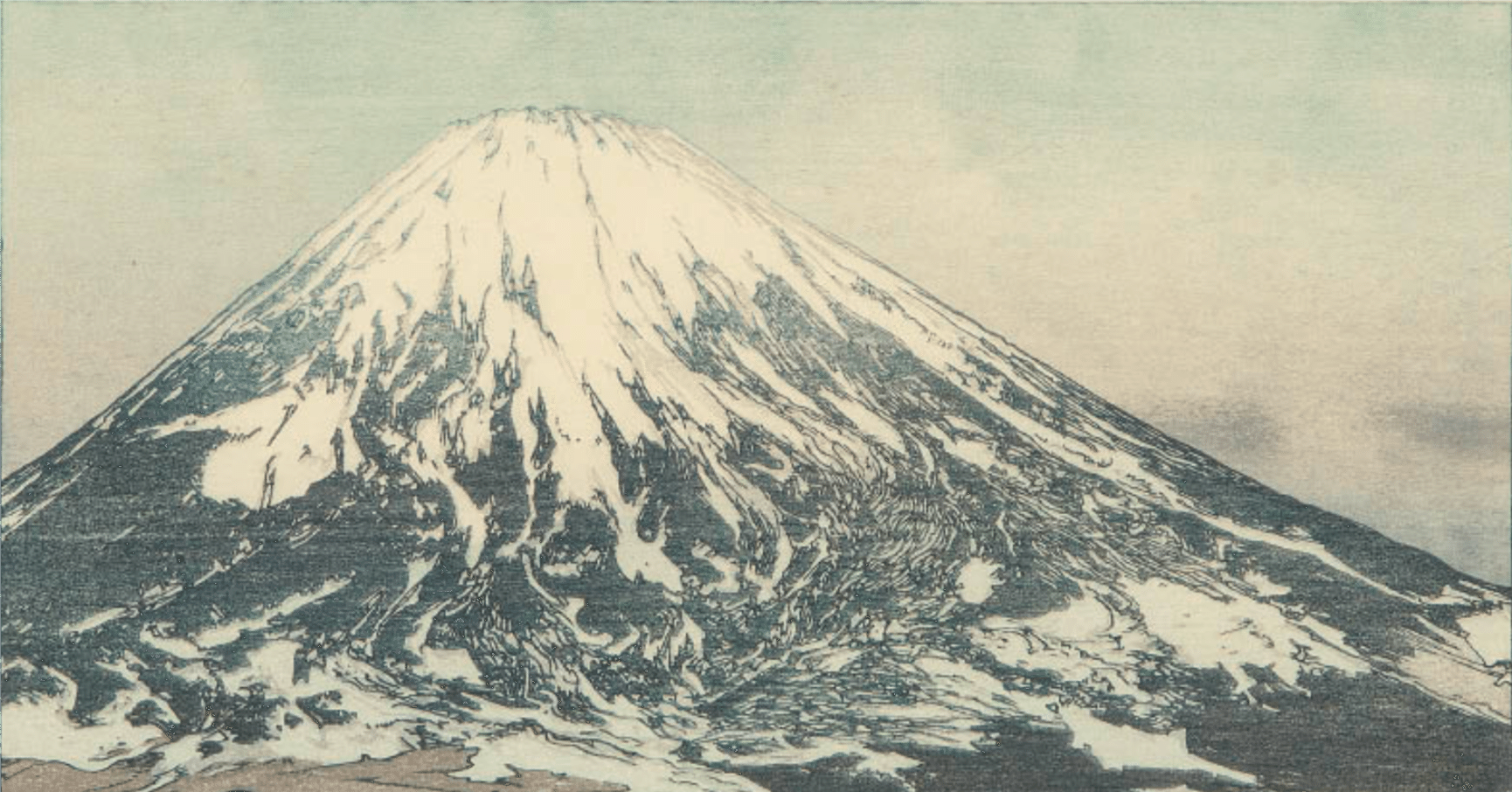 吉田博】 木版画 「冨士山 御殿場」 査定 買取 致します。｜井浦歳和