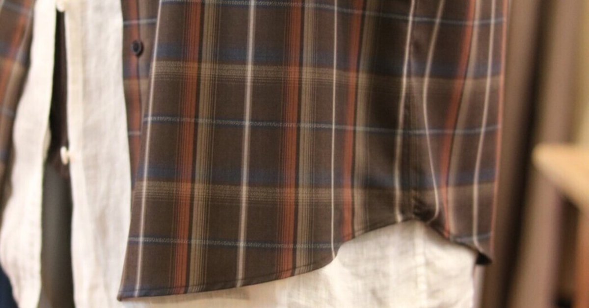 AURALEE 史上、１番好みな配色。【2024 S/S】【AURALEE オーラリー】SUPER LIGHT WOOL CHECK SHIRT  DARK BROWN CHECK｜THIRTY' THIRTY'