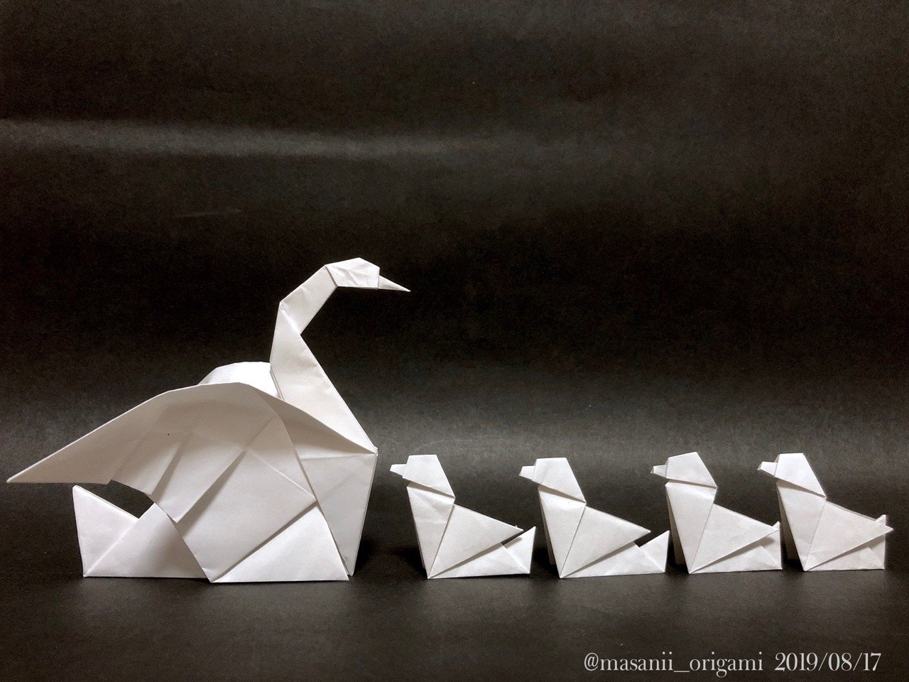 折り紙コンベンション講習・Tommyさんの「白鳥」をおさらい！｜まさにぃ