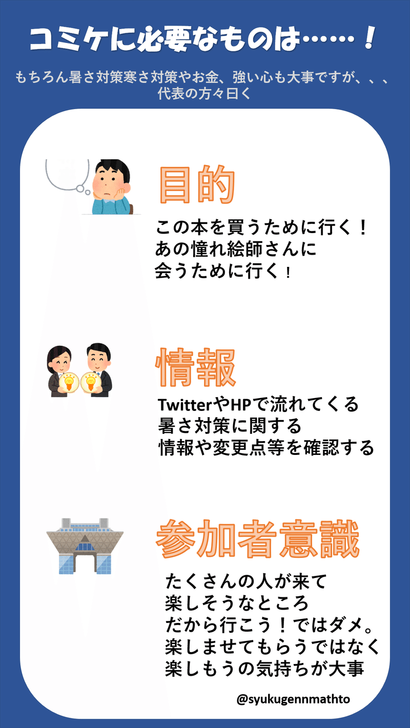 コミケに必要な心構え 無料配布あり 多言語対応 中央大学数学科のウエモト雅斗 Note コミケに必要な心構え 無料配布あり 多言語対応 中央大学数学科のウエモト雅斗 Note