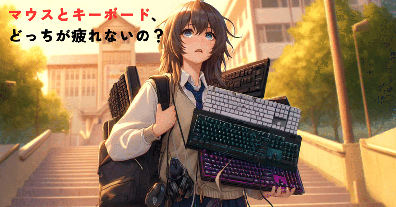 パソコン使ってると疲れる！マウスとキーボード、どっちが疲れないの？